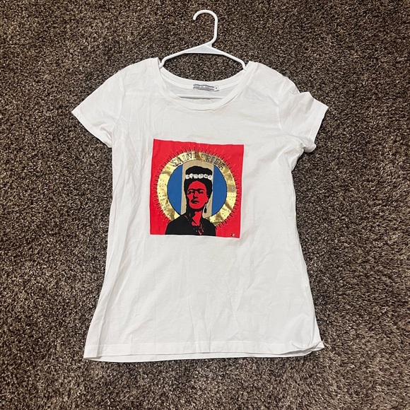 Proof of concept “Saint Frida” Frida Kahlo T-Shirt Graphic Tee Pima Cotton - Picture 3 of 5